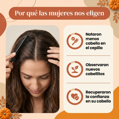 Menos caída del pelo en 26 días o menos