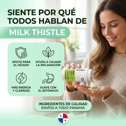 Apoya la salud de tu hígado con cápsulas de cardo mariano